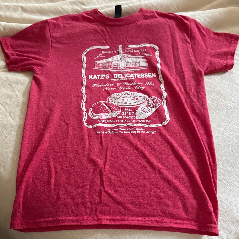 Katz’s Deli Gildan Red Heavy Cotton T-Shirt